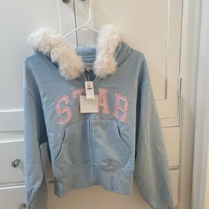 NWT Gap x Sandy Liang Crop Hoodie - Size Large